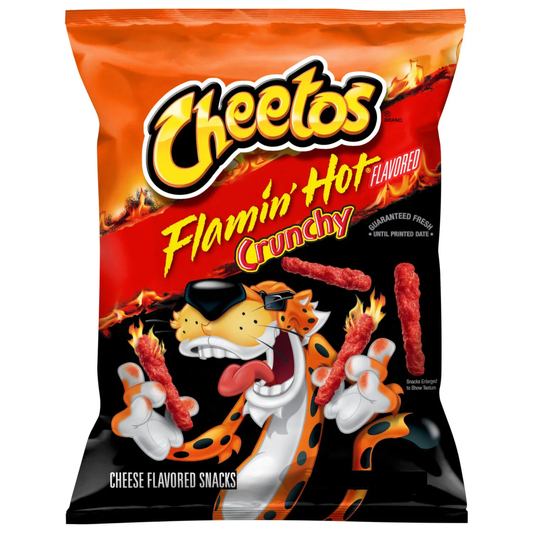 Cheetos Flamin' Hot Crunchy 2 3/4oz (77.9g) - (BB: 21 Oct 2025)