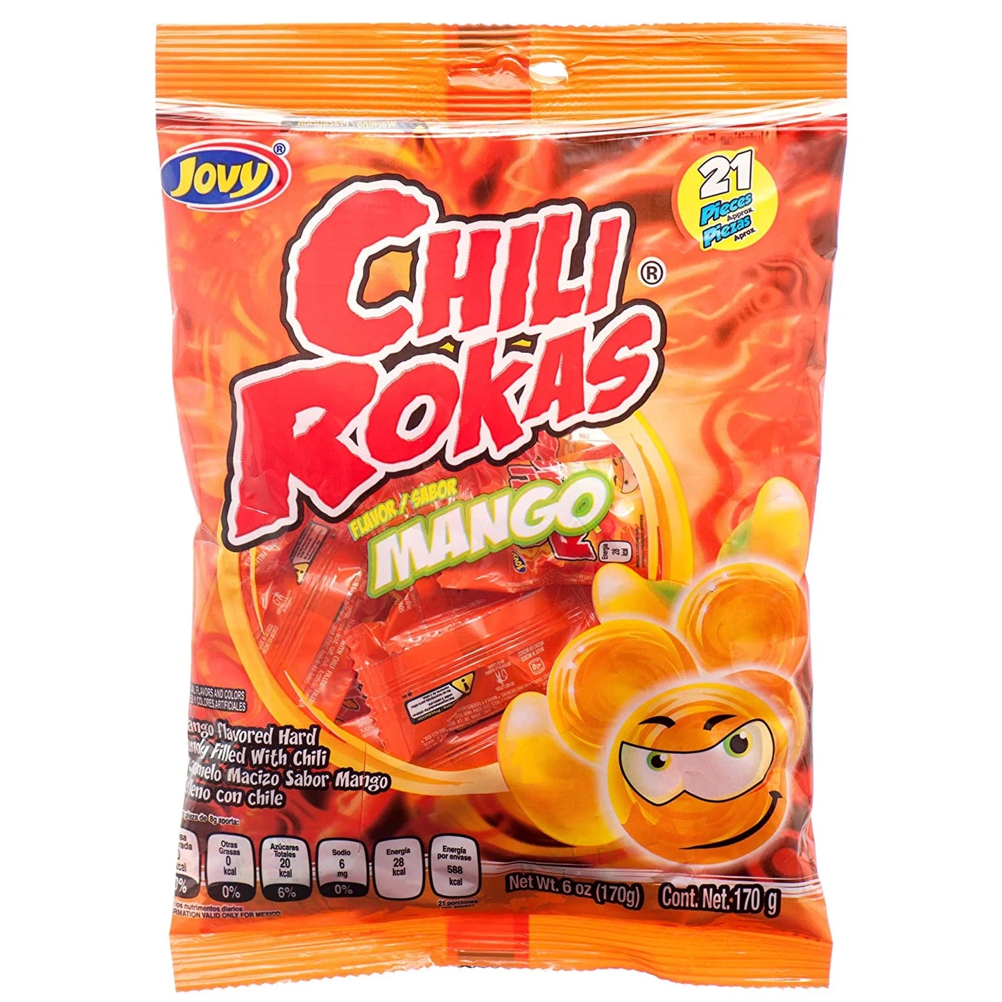 Jovy Chili Rokas Mango 6oz