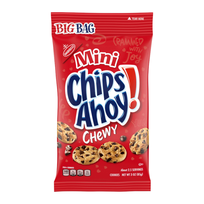 Chips Ahoy Chewy Mini - Big Bag 3oz (BB 11 Mar 2026)