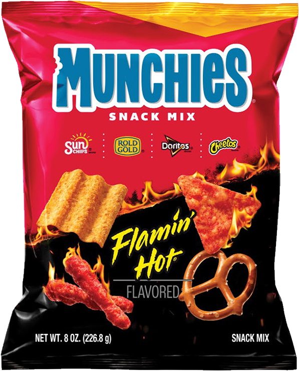 Munchies Snack Mix Flamin Hot 2.75oz (BB 08 Apr 2025)