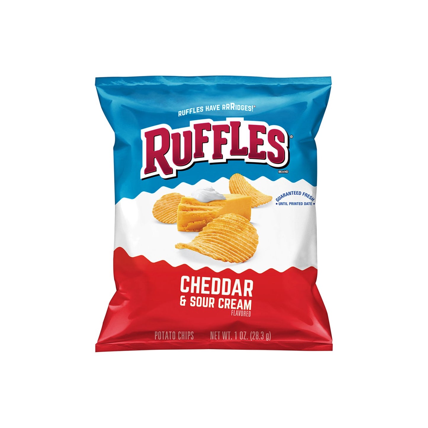 Ruffles Cheddar & Sour Cream 1oz (BB 26 August 2025)