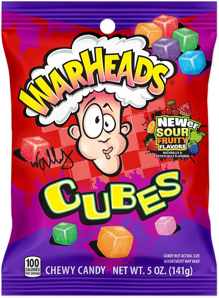 Warheads Sour Cubes 5oz/141g
