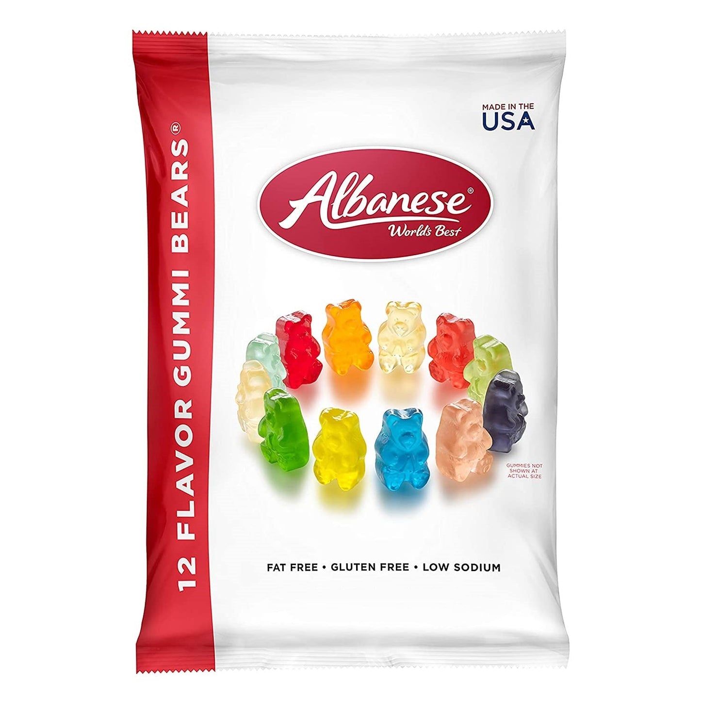Albanese World's Best 12 Flavor Gummi Bears 7.5oz (Red)
