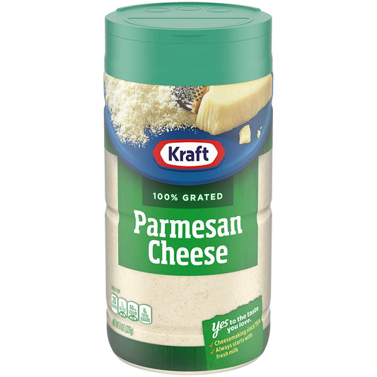 Kraft Parmesan Cheese 100% Grated Parmesan 8oz