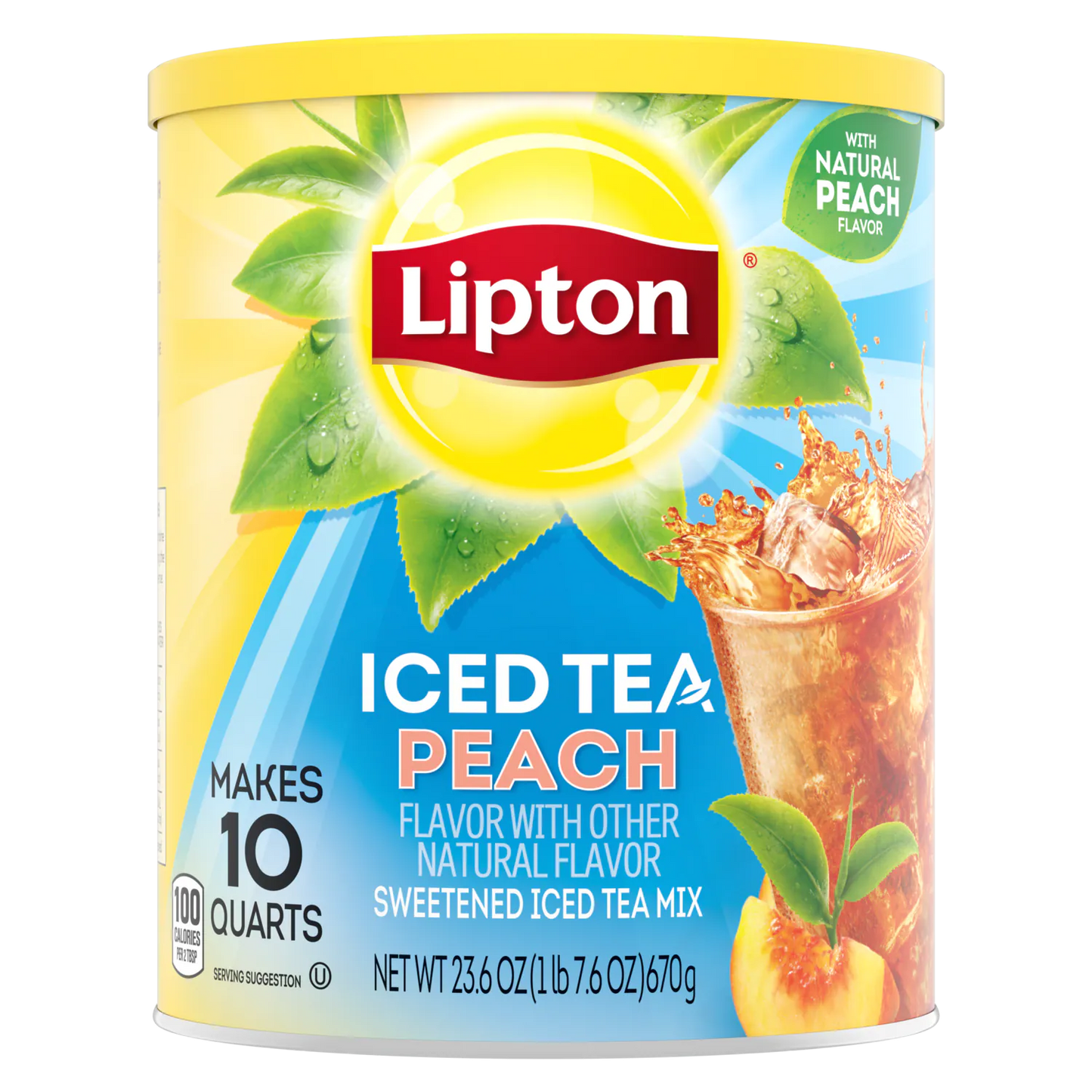 Lipton Iced Tea Mix Peach 23.6oz