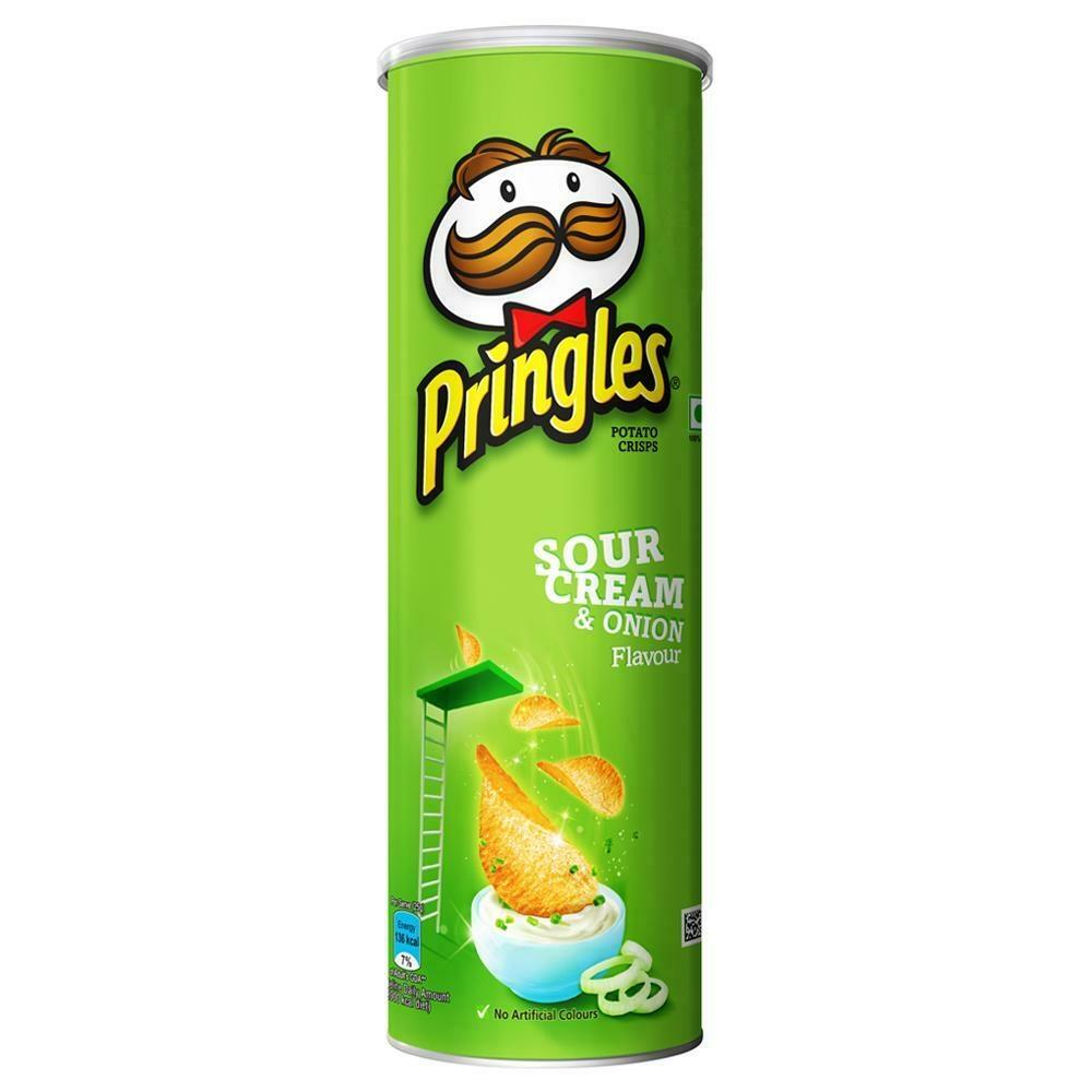 Pringles Sour Cream & Onion Potato Crisps