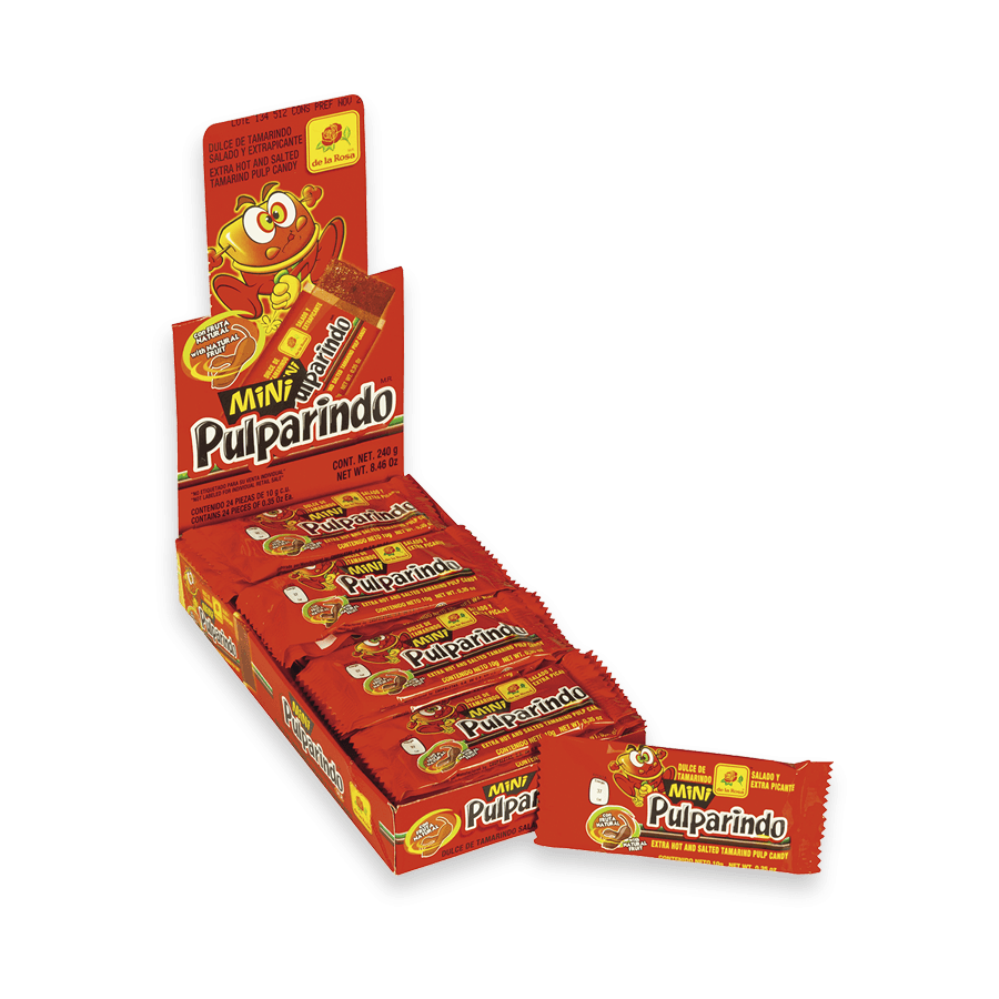 Pulparindo Mini - Extra Hot & Salted Tamarind Pulp Candy 8.46oz