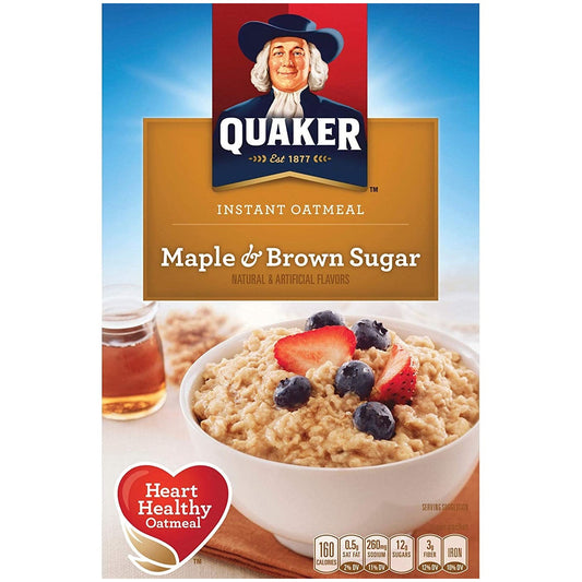 Quaker Oatmeal Singles - Maple & Brown Sugar 5 Sachets