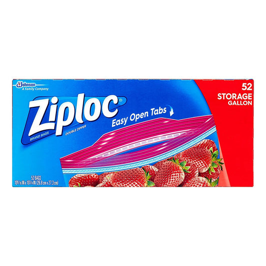 Ziploc Gallon Storage - 52 bags