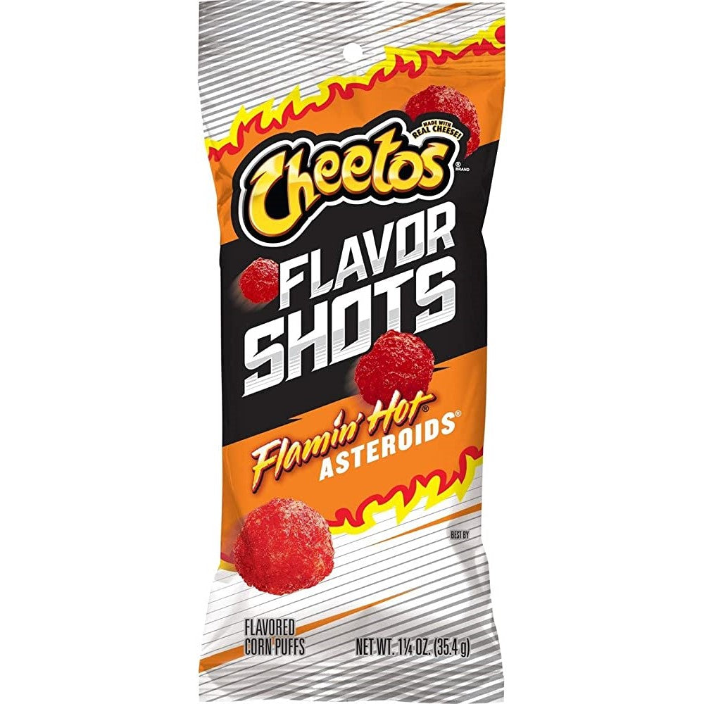 Cheetos Flavor Shots Flamin' Hot Asteroids (BB 27 Feb 2024)