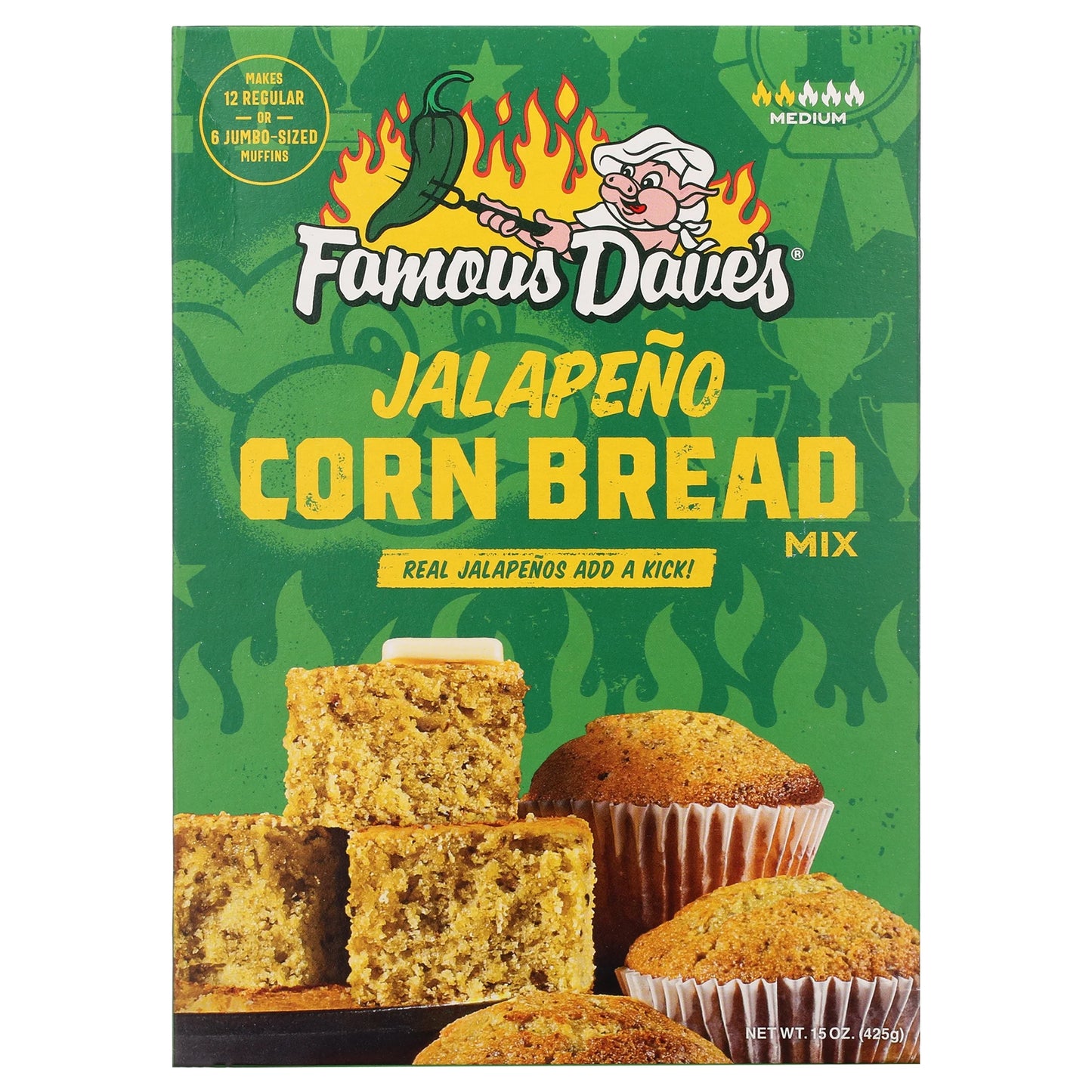Famous Dave's Jalapeno Corn Bread Mix 15oz/425g