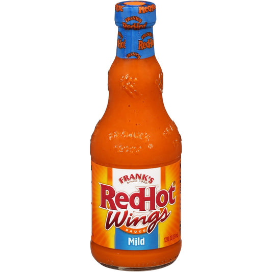 Frank's RedHot Wings Buffalo Sauce - MILD 12oz (Best Before Dec10 2023)