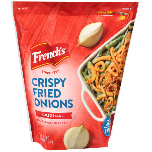 French's Crispy Fried Onions Original Value Size 26.5oz (BB: FEB 2027)