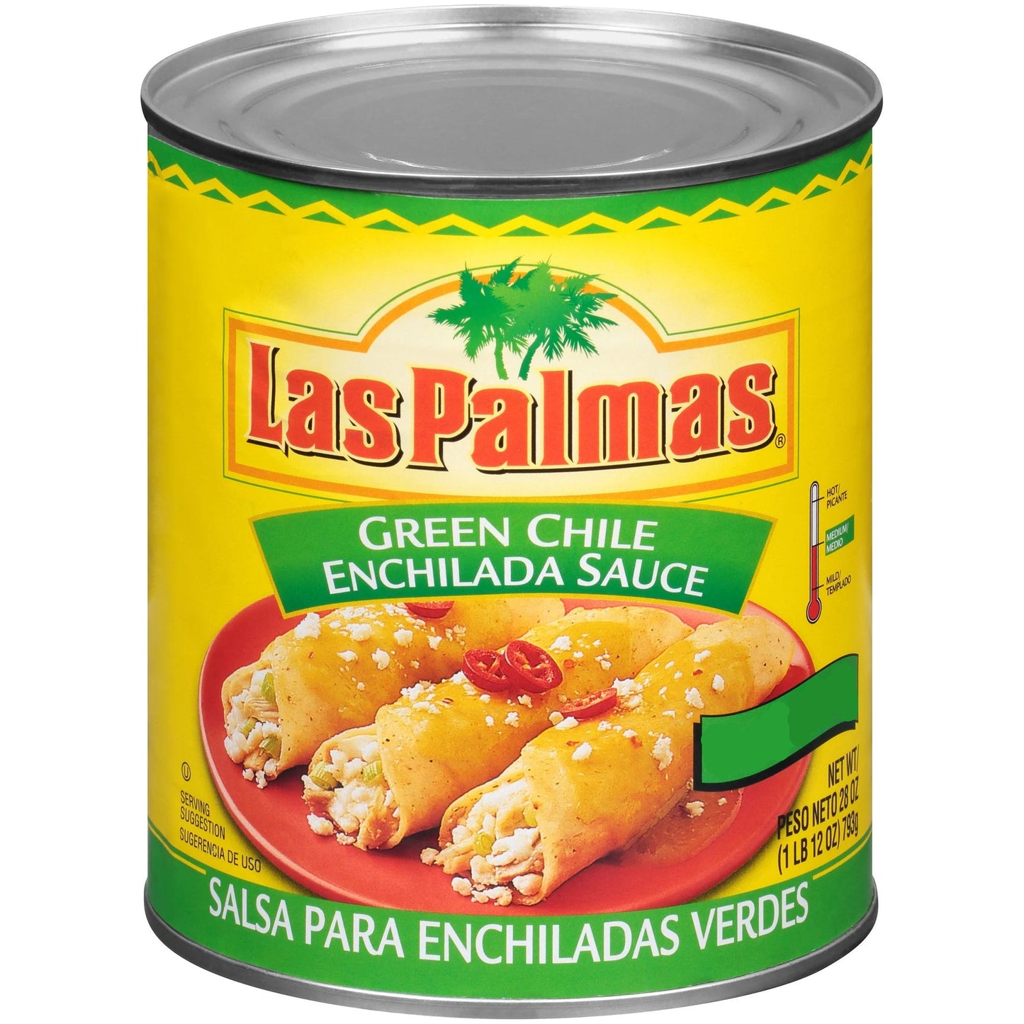 Las Palmas Green Enchilada Sauce - MILD - (Large) 28oz