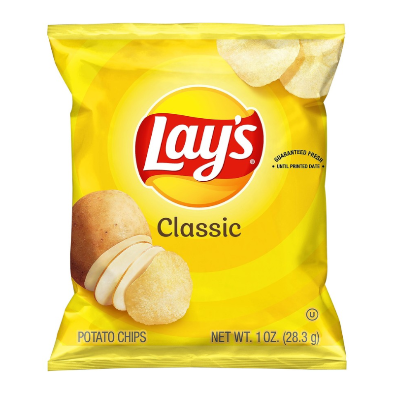 Lay's Classic Potato Chips 1oz (BB 21 May 2024)