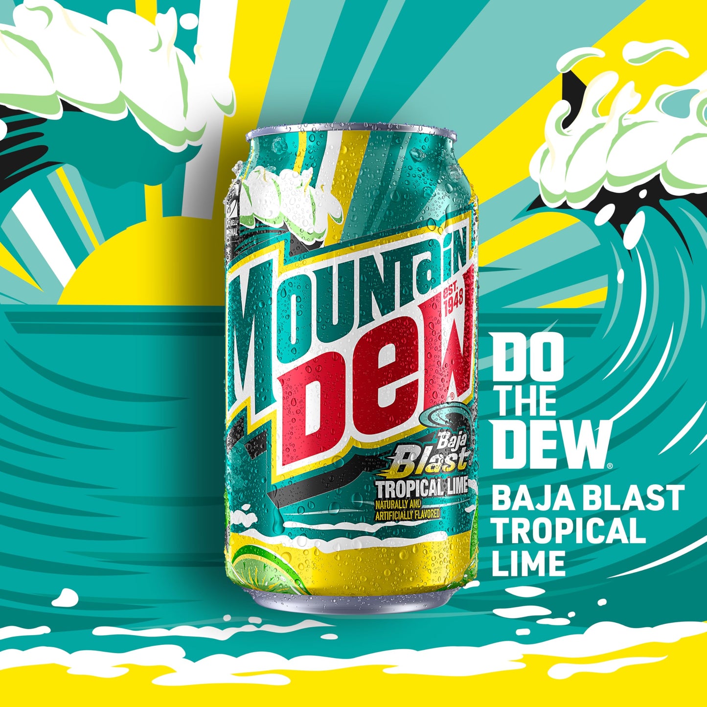 Mountain Dew Baja Blast Can *LIMIT 12*