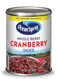 Ocean Spray Whole Berry Cranberry Sauce 14oz (BB 17 Mar 2026)