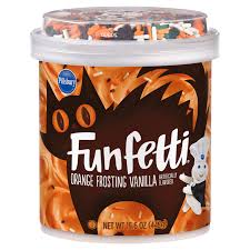 Pillsbury Funfetti Orange Frosting Vanilla-15.6oz