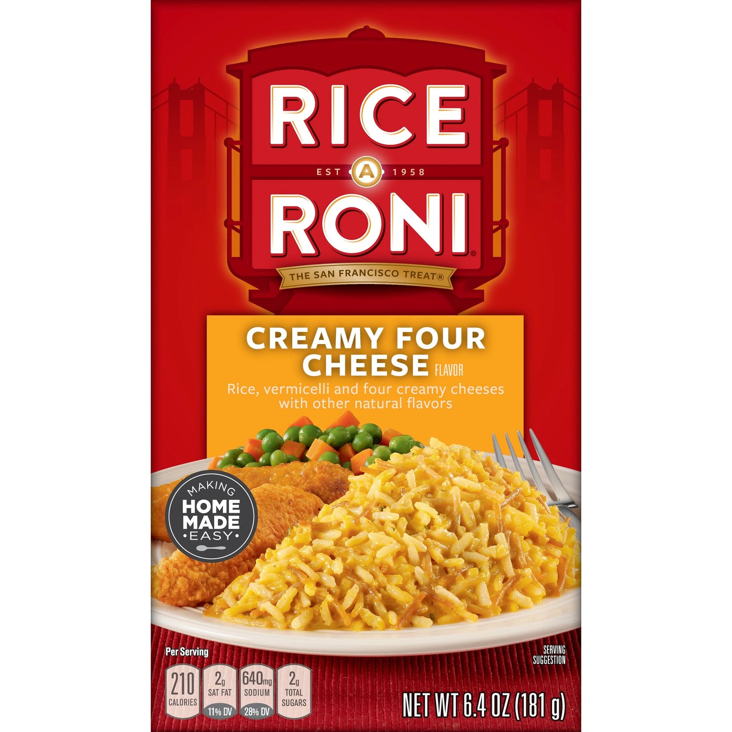 Rice a Roni Creamy Four Cheese 6.4oz