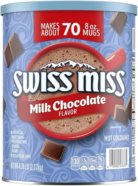 Swiss Miss Milk Chocolate 4.78lb/2.17kg Canister
