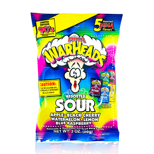 Warheads Extreme Sour Hard Candy 2 oz
