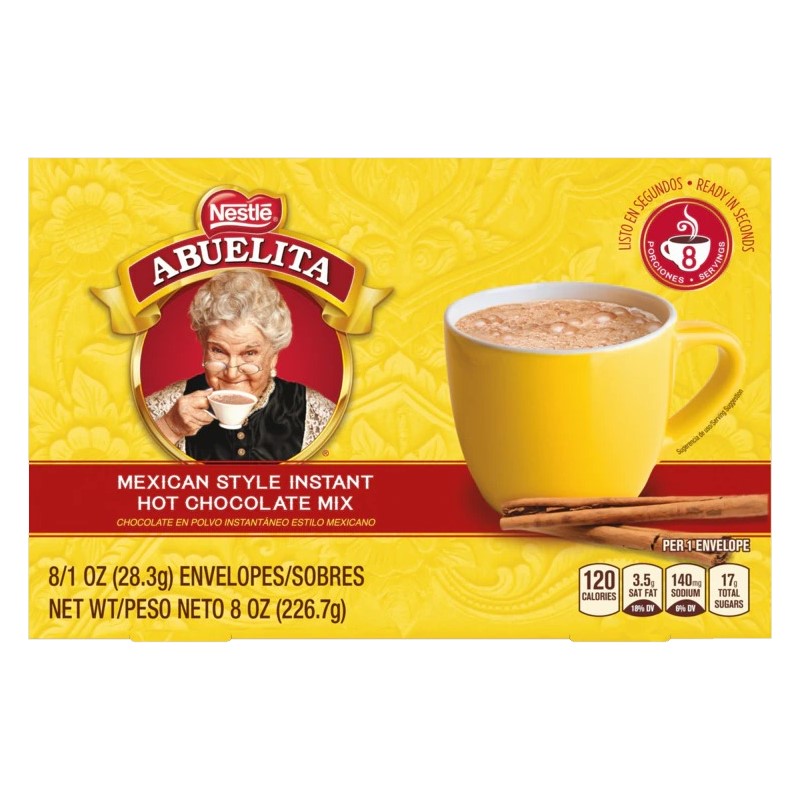 Nestle Abuelita Mexican Style Instant Hot Chocolate Mix 8ct Box