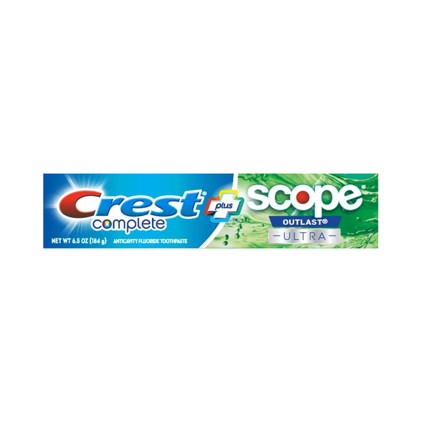 Crest Toothpaste Complete + Scope Outlast Ultra Martha's Backyard