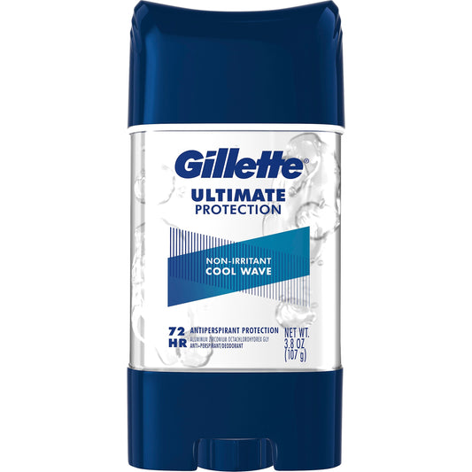 Gillette Cool Wave Gel Deodorant - Ultimate Protection Non-Irritant 3.8oz