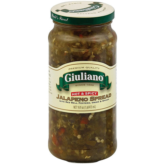 Giuliano Hot & Spicy Jalapeno Spread 16floz