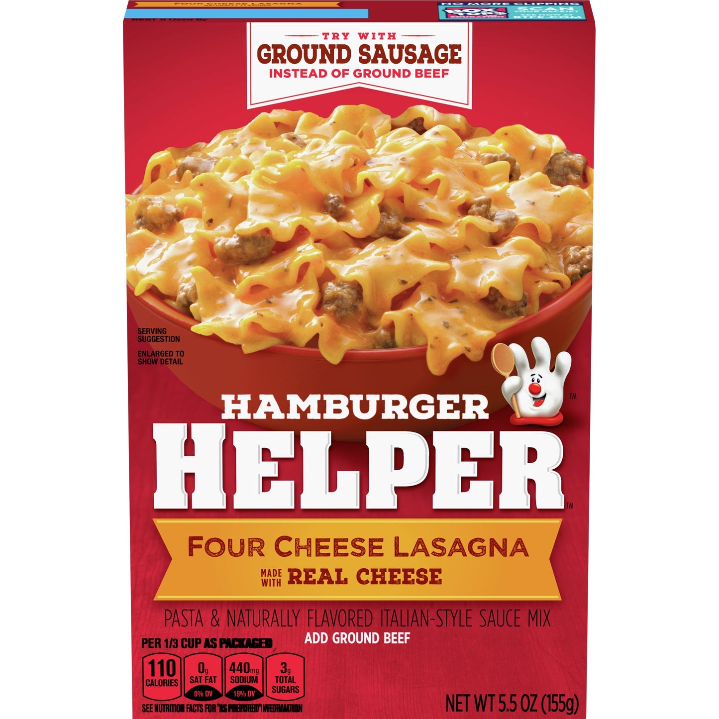 Hamburger Helper - Four Cheese Lasagna 5.5oz