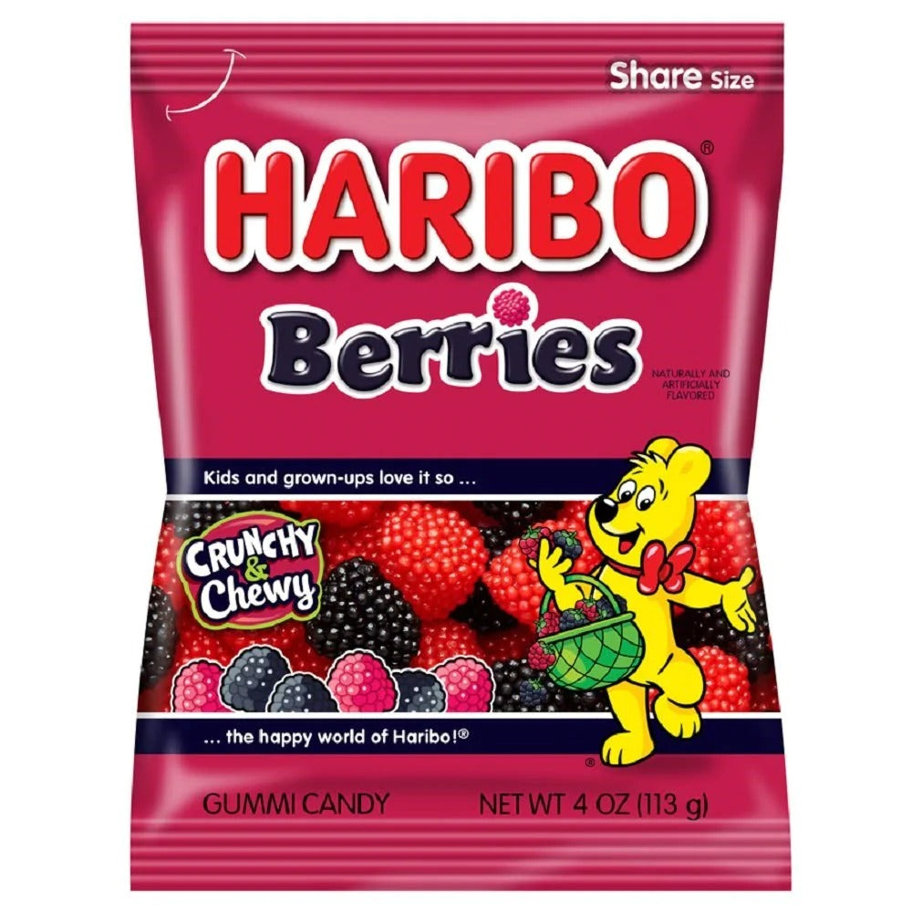 Haribo Berries 4oz Peg Bag