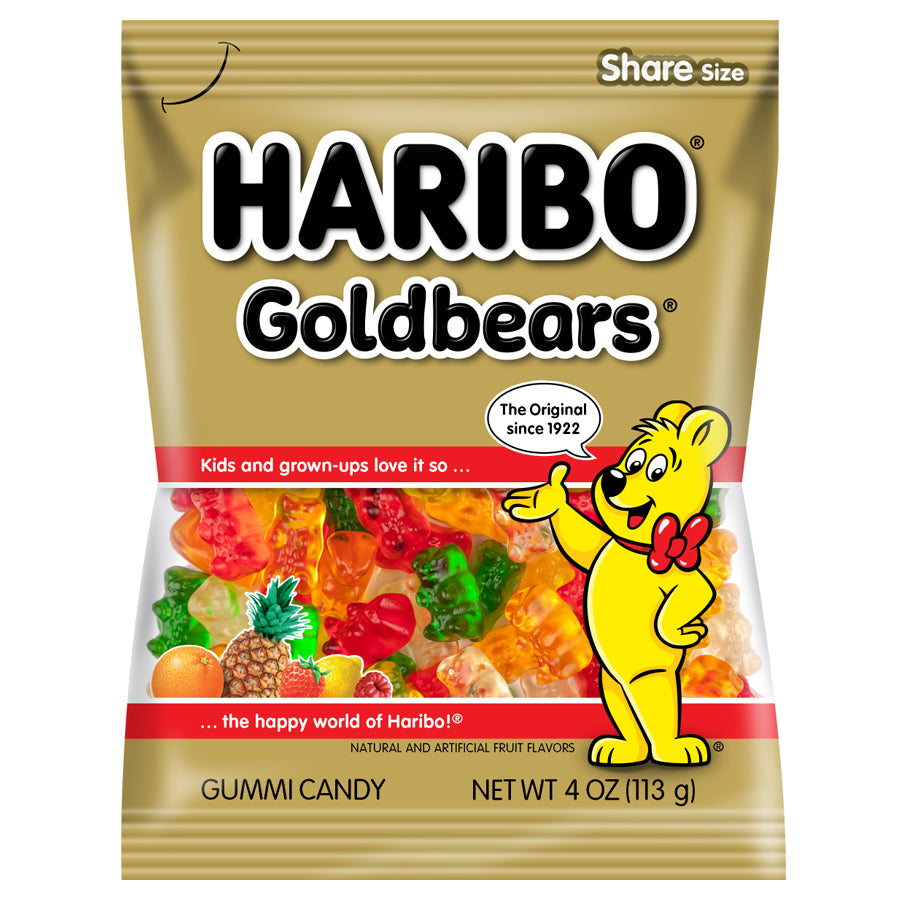 Haribo Goldbear Gummy Bears 4oz