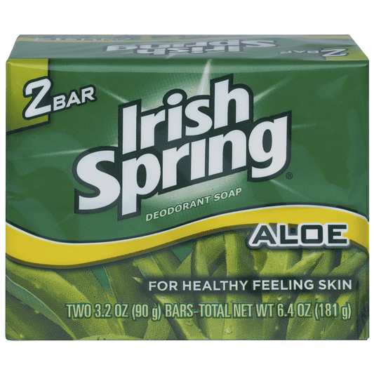 Irish Spring soap with Aloe (2 bars) 3.2 oz