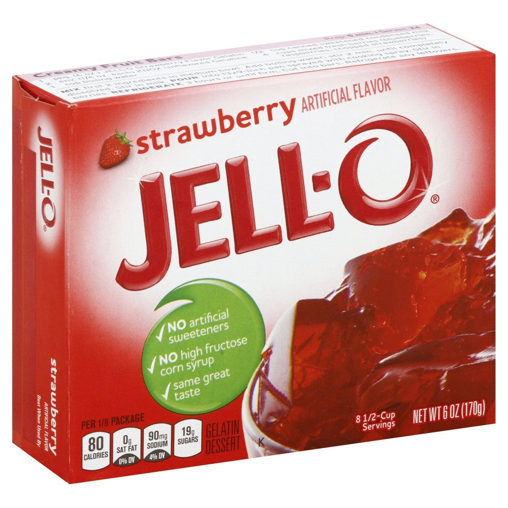 Jell-O Gelatin - Strawberry 6 oz (Large)