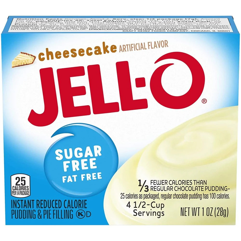 Jell-O Instant Pudding Sugar Free - Cheesecake 1oz