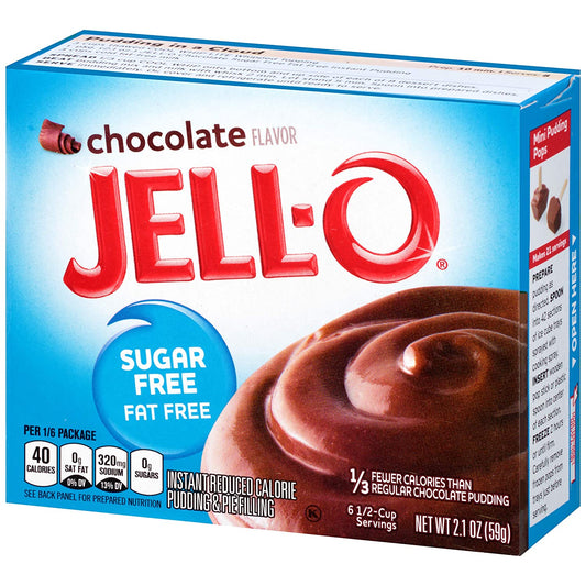 Jell-O Instant Pudding Sugar Free - Chocolate 2.1oz (Large)