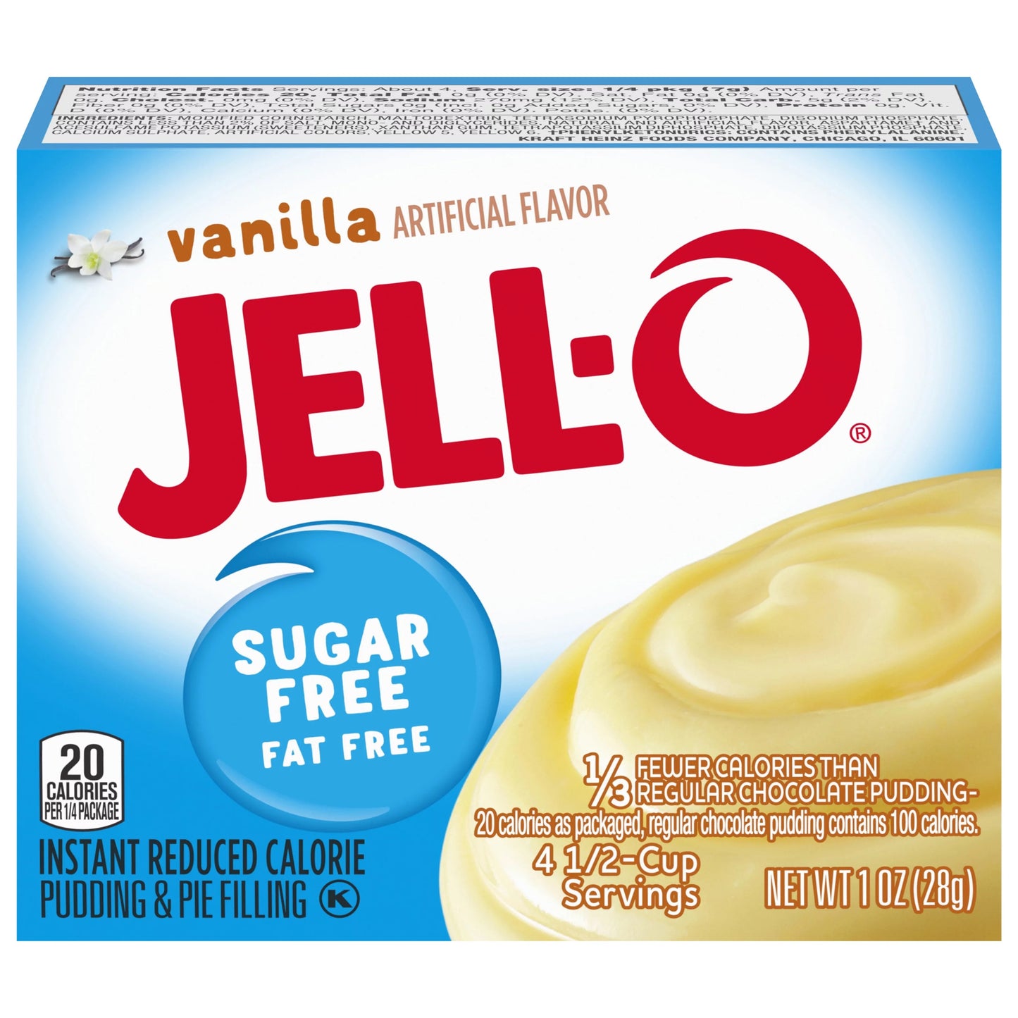 Jell-O Instant Pudding Sugar Free - Vanilla 1.5oz (Large)