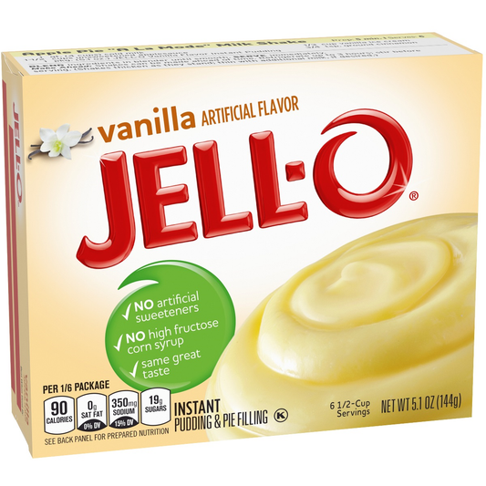 Jell-O Instant Pudding - Vanilla 5.1oz (Large)