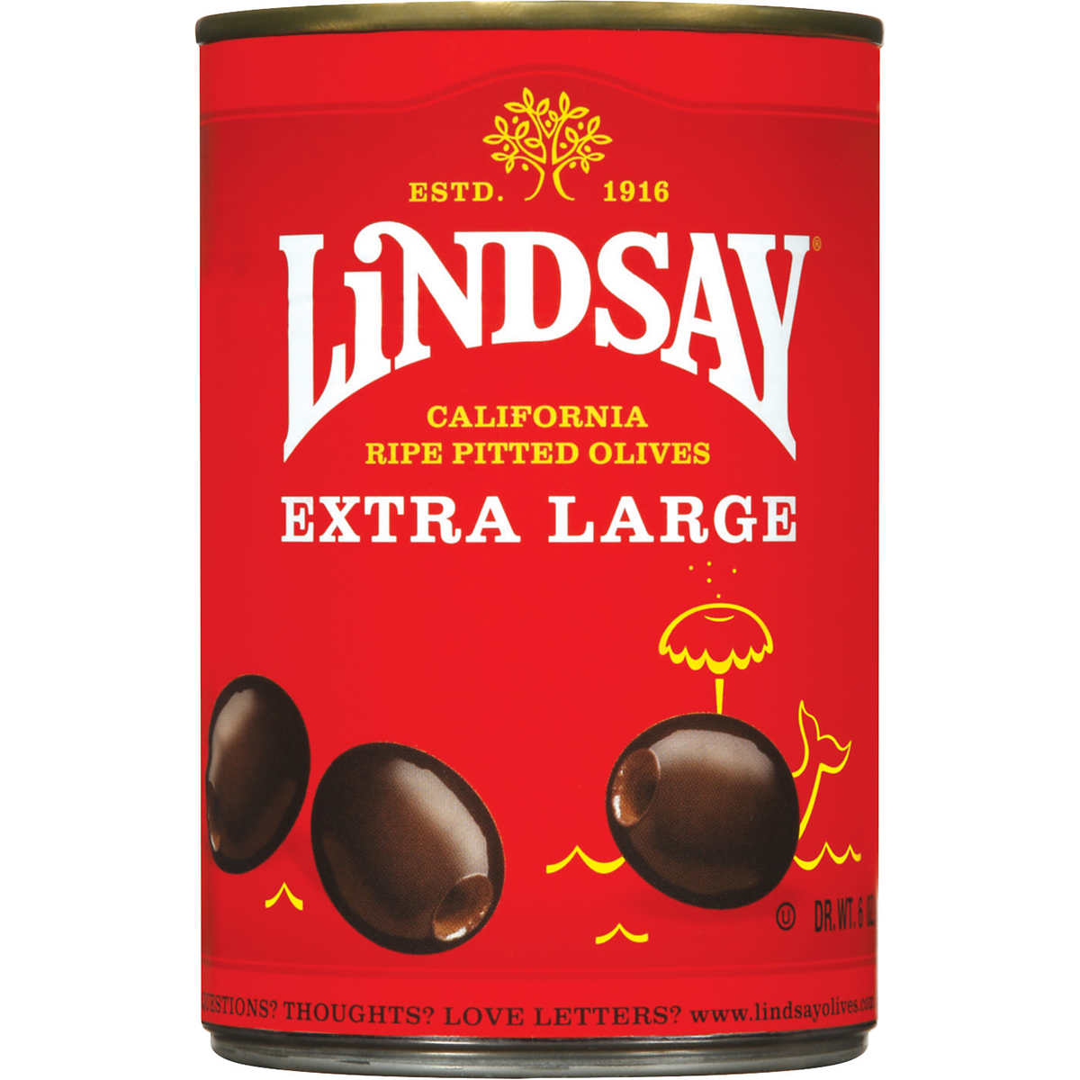 Lindsay Extra Large Black Olives 6oz