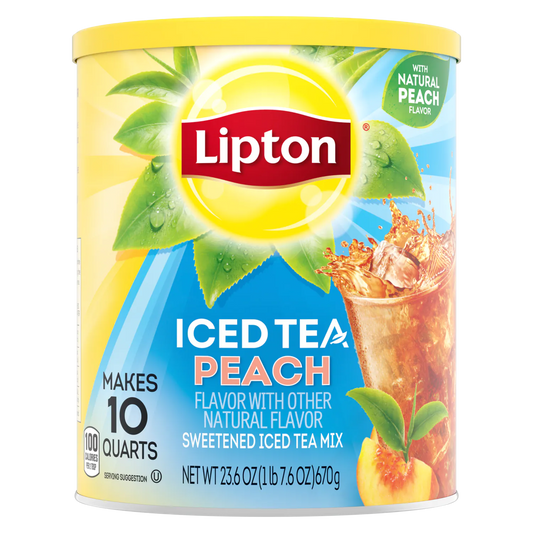 Lipton Iced Tea Mix Peach 23.6oz
