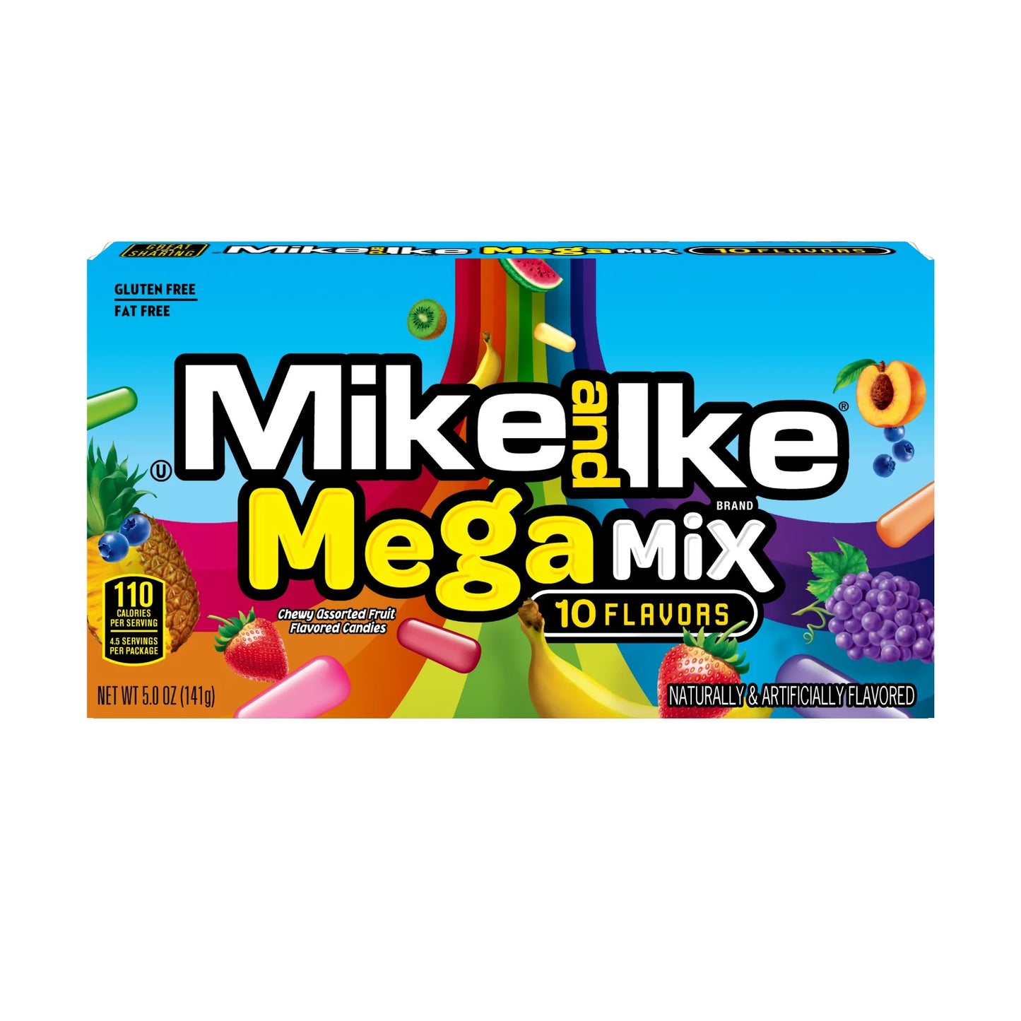 Mike and Ike Mega Mix 10 Flavors Theater Box 5oz