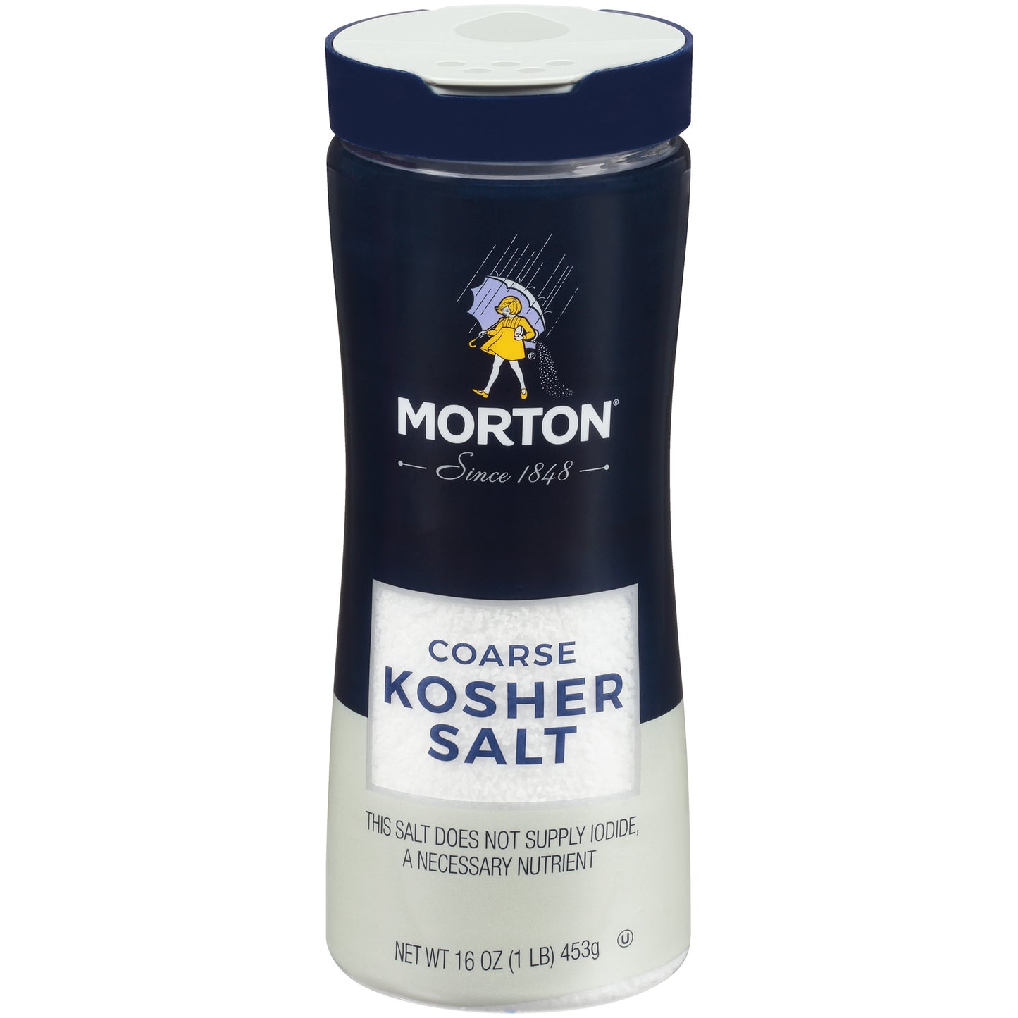 Morton Coarse Kosher Salt 16oz Shaker