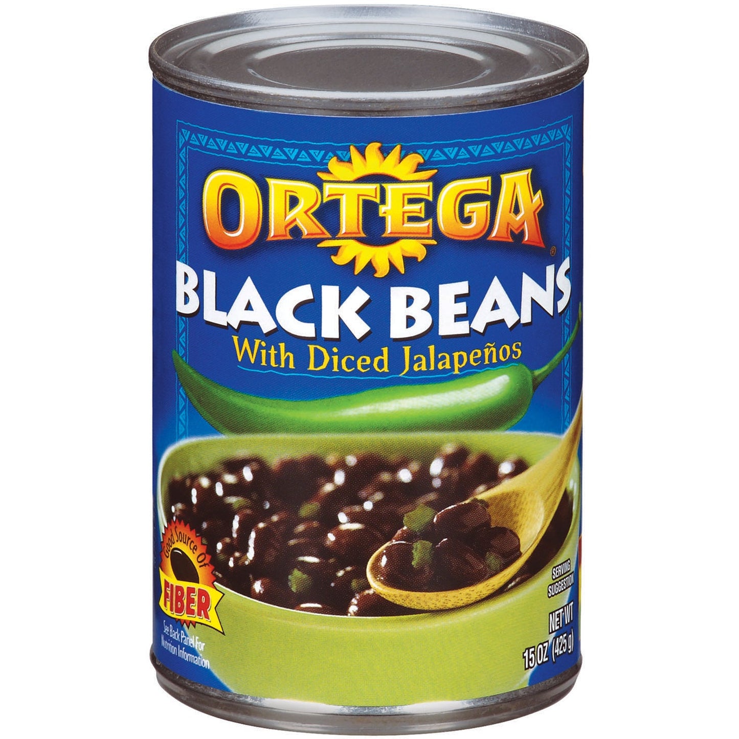 Ortega Black Beans - Diced Jalapenos 15oz