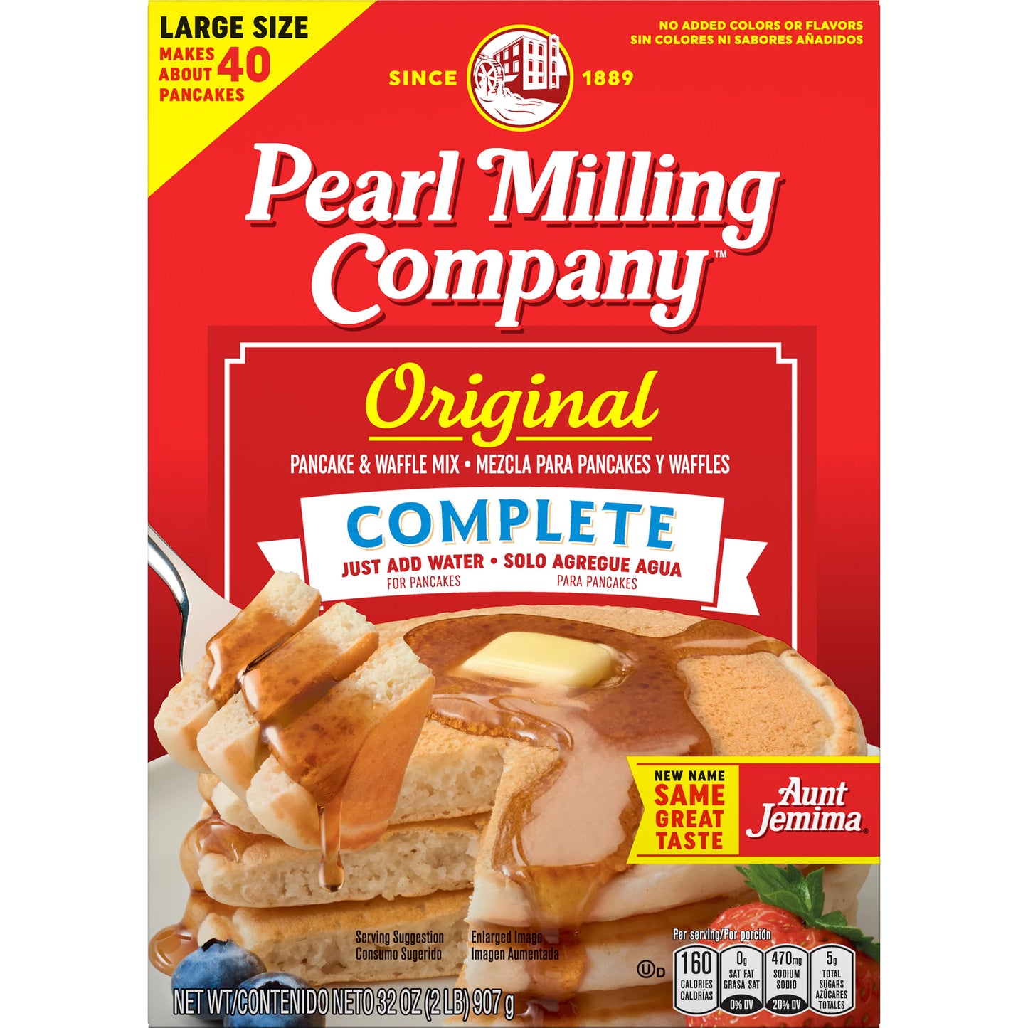 Pearl Milling Company (Aunt Jemima) Complete Pancake Mix - Original 32oz