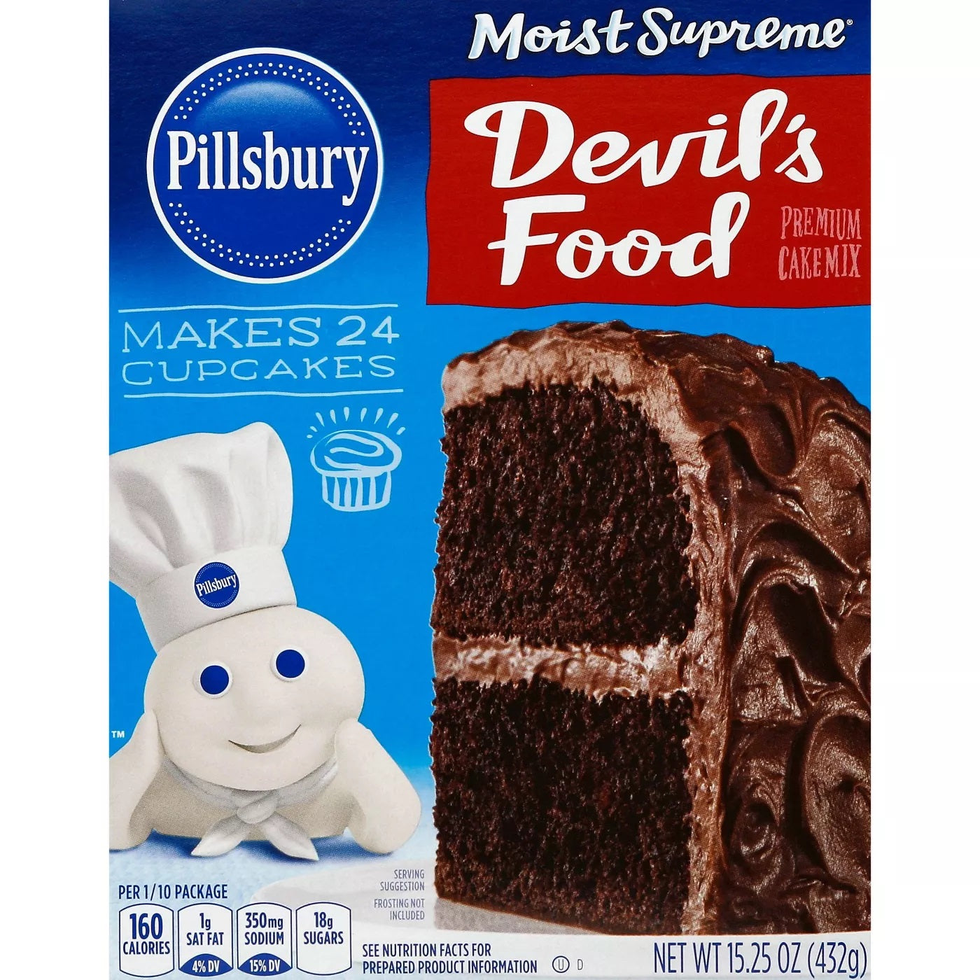 Pillsbury Moist Supreme Devil's Food Cake Mix 15.25oz