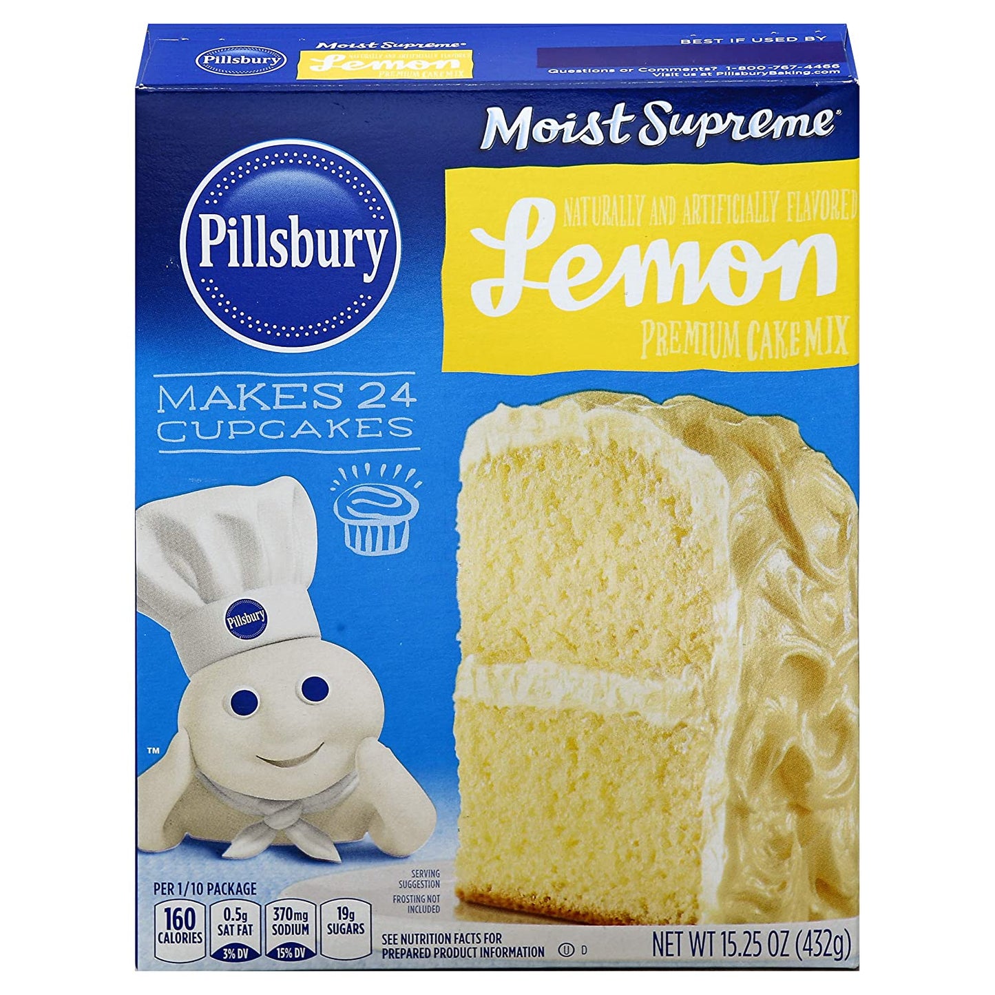 Pillsbury Moist Supreme Lemon Cake Mix 15.25 oz