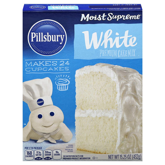 Pillsbury Moist Supreme White Cake Mix 15.25oz (BB Nov 2025)