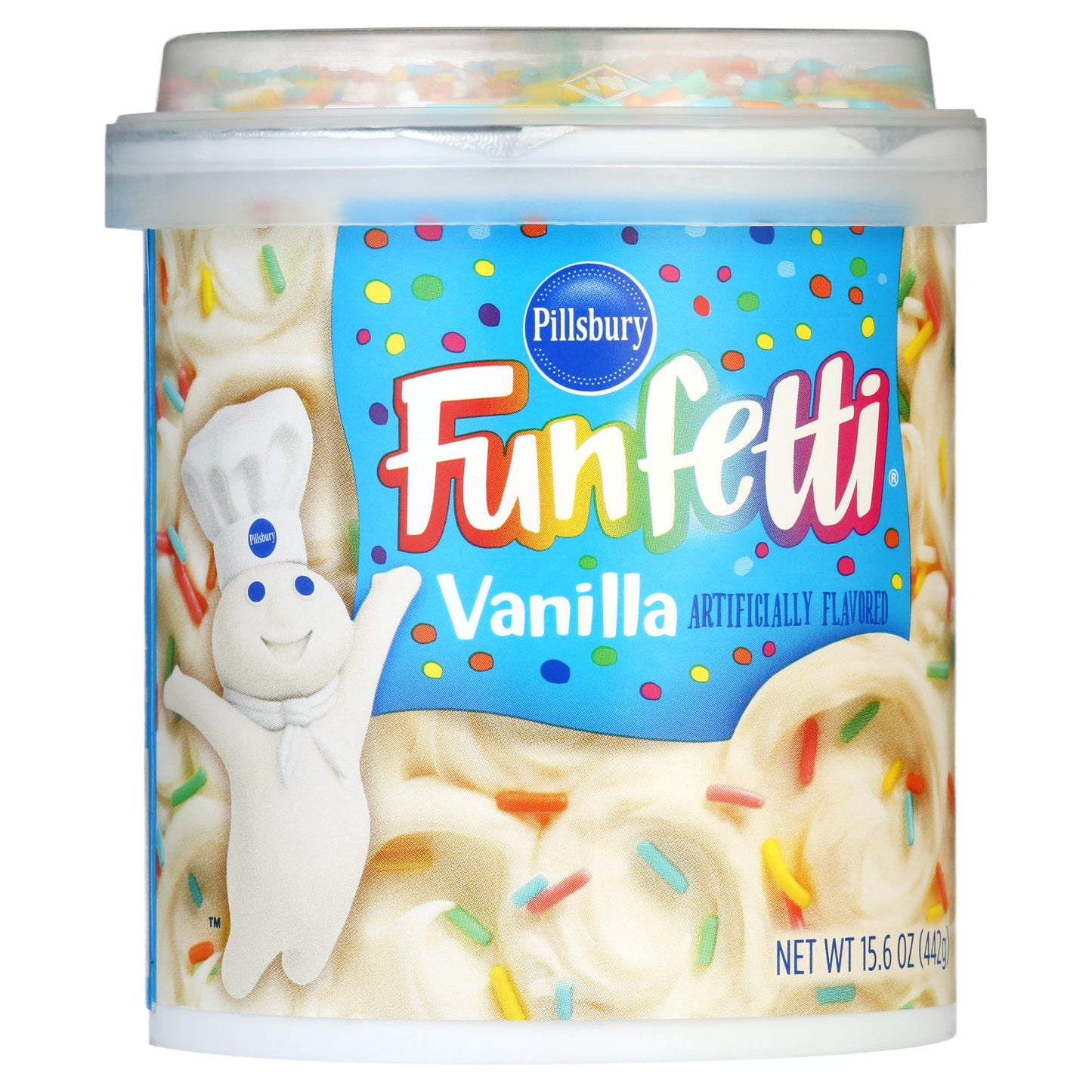 Pillsbury Funfetti Vanilla Frosting - Original 15.6oz