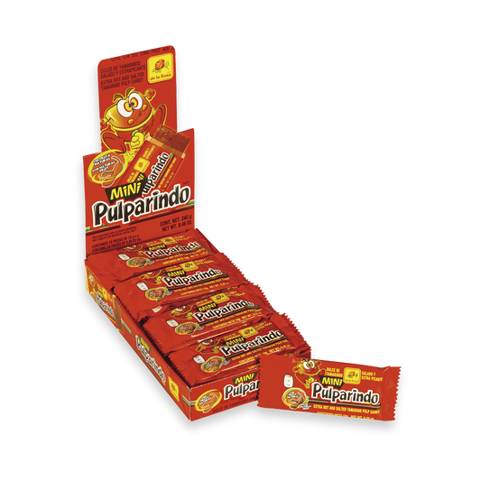 Pulparindo Mini - Extra Hot & Salted Tamarind Pulp Candy 8.46oz
