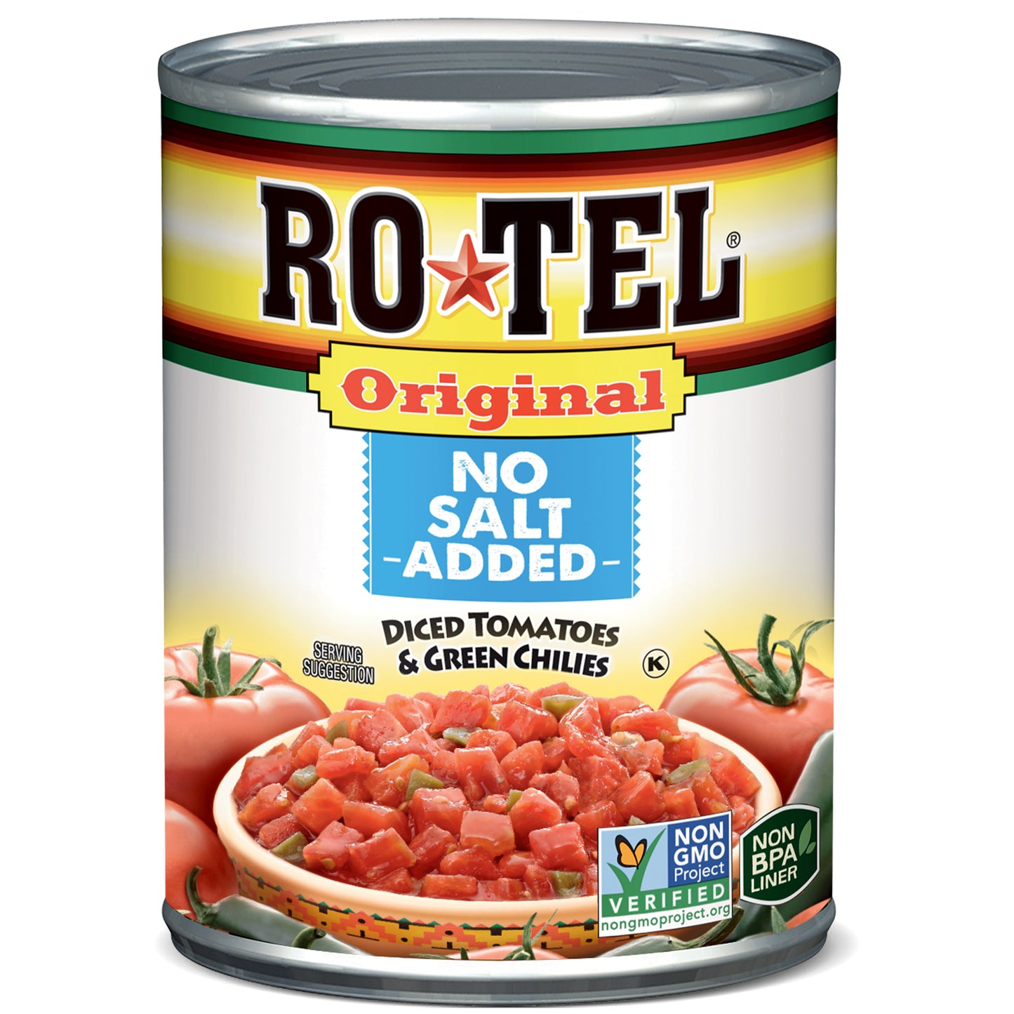 Ro-Tel Original Diced Tomatoes - No Salt Added 10oz